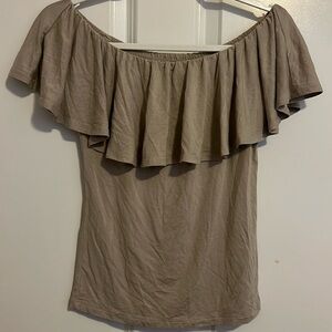 Mahina ruffled off the shoulder top, size small
